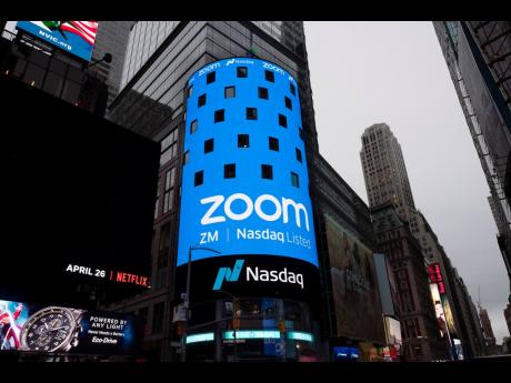 Nasdaq was ready for the Zoom IPO, Thursday, April 18, 2019, in New York. 