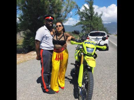 Richie Stephens and Singapore-born artiste Masia One in a scene from their music video for the track Jamaican Flava.