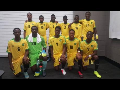Jamaica's football team at the CONCACAF Under 17 Championships in Bradenton, Florida.
