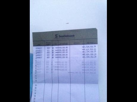 Sydenham Citizens&apos; Association bank book showing lodgement of Petrojam donation and subsequent withdrawals.