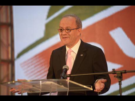 CEO of Rubis Energy Jamaica Alain Carreau speaks at the company’s 5th anniversary cocktail reception at the Spanish Court Hotel in New Kingston on Thursday, June 20, 2019.