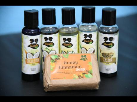 Shevielle product line includes natural hair oils and face soaps.