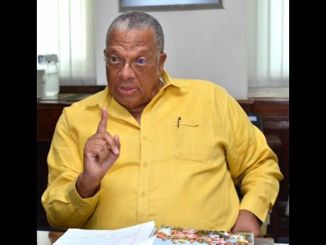  People’s National Party President Dr Peter Phillips speaking at a Gleaner Editors’ Forum held on Tuesday.