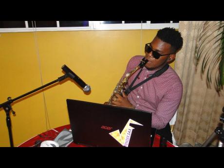 Saxophonist Deshaun Fender was superb with his rendition as patrons dined.