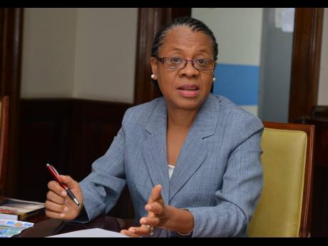 Psychologist Dr Faith Thomas speaking at a Gleaner Editors’ Forum on suicides last week Thursday.