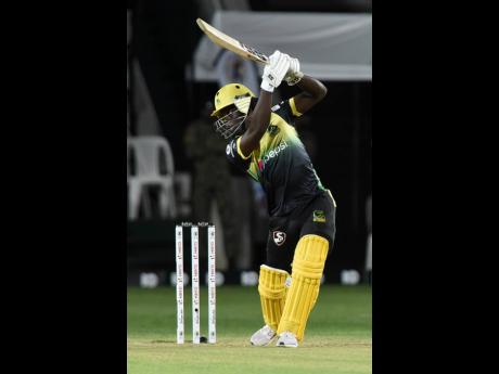 Jamaica Tallawahs stand-in captain Chadwick Walton during his innings against the St Lucia Zouks in the Caribbean Premier League at Sabina Park on Thursday. 