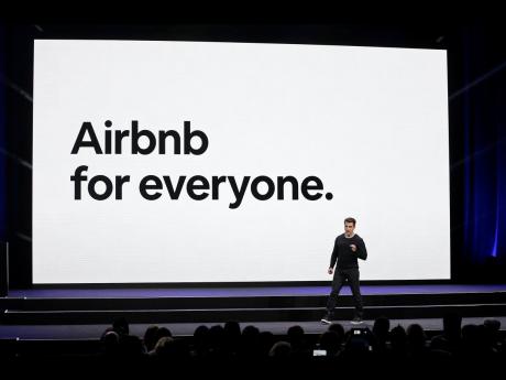 In this Feb. 22, 2018, file photo, Airbnb co-founder and CEO Brian Chesky speaks during an event in San Francisco.