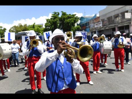 Members of the Eastern Rangers Marching Band.