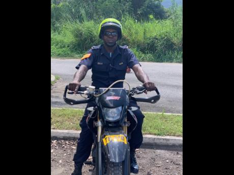 Sergeant Uzander George McFarlane, who has been training motorcyclists in the Jamaica Constabulary Force since 1992. 