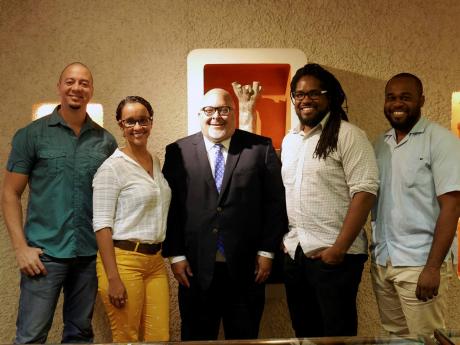 From left: Film director Kurt Wright; JAFTA board member, actress and producer Noelle Kerr; Jamaica’s Honorary Consul for Sweden, Peter Goldson; producer Saeed Thomas; and executive producer Julio Dawkins.