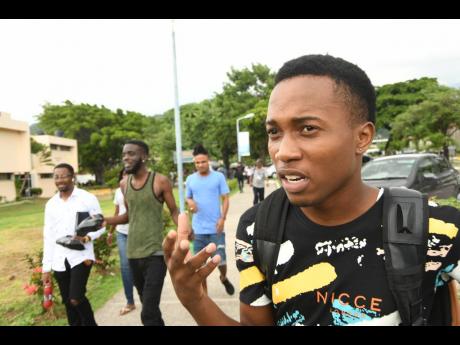 Kasey Robinson is lamentingstrike action by lecturers at the University of Technology, Jamaica is affecting his studies.