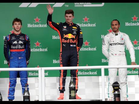 First place finisher, Red Bull driver Max Verstappen, of the Netherlands.