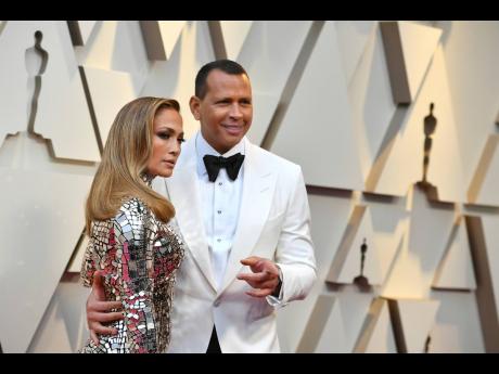 In this February 24, 2019 file photo, Jennifer Lopez and Alex Rodriguez arrive at the Oscars at the Dolby Theatre in Los Angeles.