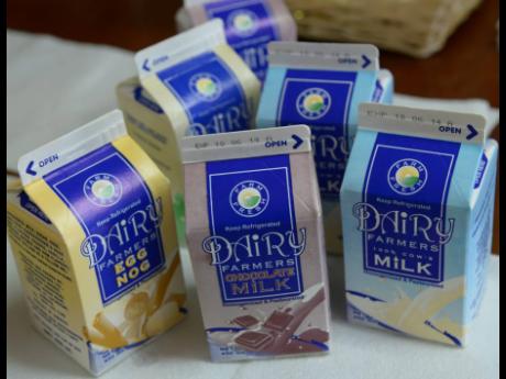
Dairy Farmers milk products made by Jamaica Beverages Limited.