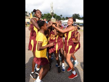 Holmwood Technical High School, senior champions of the ISSA Rural Schoolgirls Netball Competition. 
