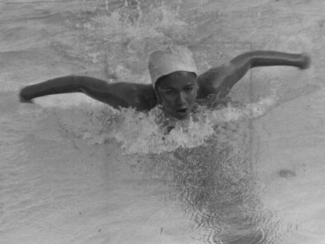 Olympian Belinda Phillips is seen here swimming in her prime in this June 1976 file photo.