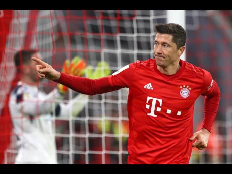 Bayern’s Robert Lewandowski 