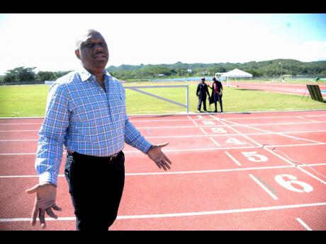GC Foster College of Physical Education and Sport principal Maurice Wilson walks the running track on campus based in Spanish Town, St Catherine. The institution is responsible for the training of many of Jamaica’s athletes, coaches and sporting administrators. 