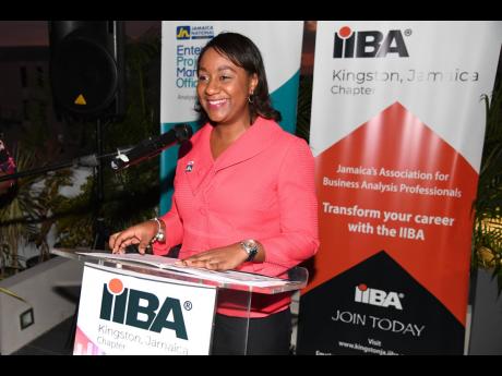 Annissa Thompson, president of the International Institute of Business Analysis, Kingston, Jamaica Chapter. 
