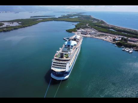 The Marella Discovery 2 cruise ship docked at the port in Port Royal on Monday, February 24. It was the vessel’s second visit to the newly developed port.