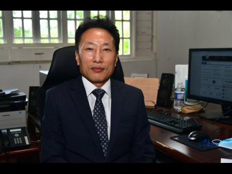 The new Chargé d’ Affaires of the Embassy of Korea to Jamaica, Lim Baejin.