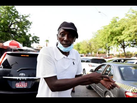 Taxi operator Fredrick Fox, who plies the Half-Way Tree to Papine route, speaks on Monday about the challenges he believes would arise from a fare increase. At least one transport lobby has called for a 100 per cent rise in fares.