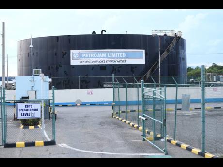 
A section of state-owned oil refinery Petrojam Limited.
