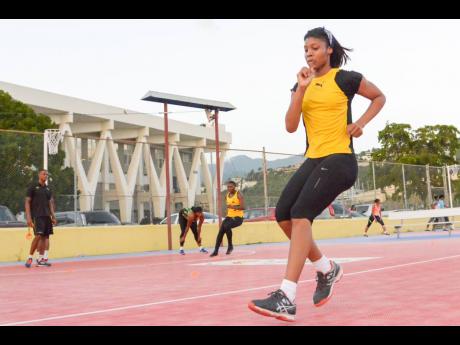 In this file photo from June 2019, Jamaica’s senior women’s netball team in training at the Leila Robinson Courts at
Independence Park.