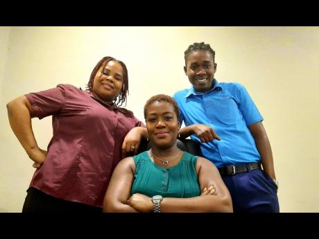 From left: Consolidated Freight Line Shipping Jamaica’s customer service agent Keneisha Reid-Morris; Sales and Marketing Manager Michelle Hutchinson; and logistics agent Chevaughn Campbell.  