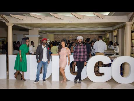 From left: Kerry-Ann Clarke, Corey Mus, Kamila McDonald, and Protoje have fun at the inaugural staging of the INDIGGO Conference in 2018.