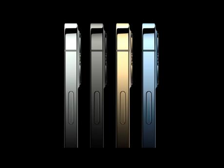 This image provided by Apple shows the new iPhone 12 Pro phones that Apple unveiled Tuesday, October 13, 2020. 