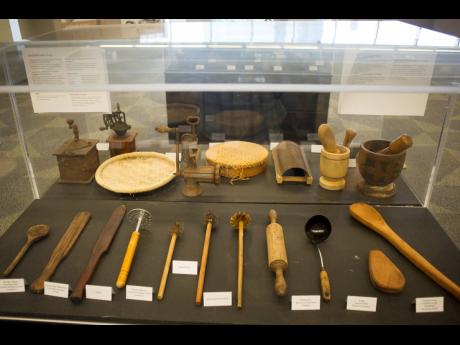 Artefacts on display at the 2019 Caribbean Culinary Museum pop-up exhibition, which will become a permanent part of the Island SPACE Caribbean Museum’s cultural collection.