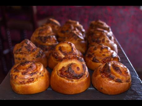 Fresh from the oven cinnamon buns will certainly sweeten your taste buds.