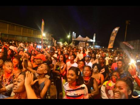 A section of the crowd at Ghetto Splash 2019.