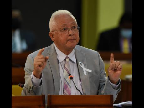 Delroy Chuck, minister of justice, pushed through passage of new dog-bite legislation in the House of Representatives on Tuesday. The proposed law now heads to the Senate.