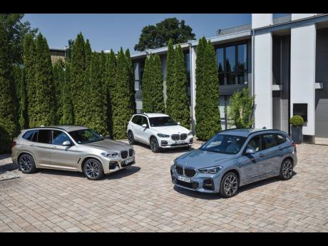 BMW X1, X2 and X3. 
