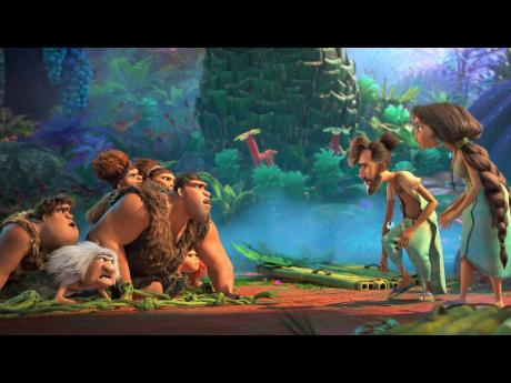 Two very different families learn to embrace their differences, draw strength from each other in DreamWorks’ ‘The Croods: A New Age’.