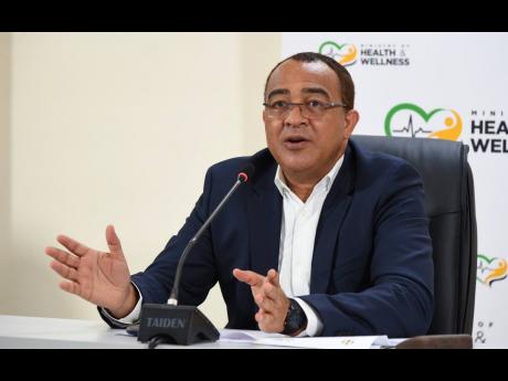 Dr Christopher Tufton, minister of health and wellness.