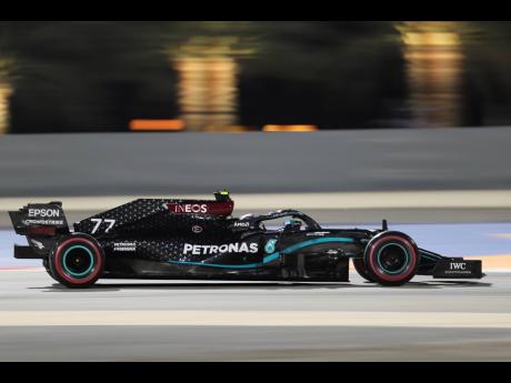 
Mercedes driver Valtteri Bottas in action during the qualifying session at Formula One Bahrain Grand Prix in Sakhir, Bahrain, yesterday.