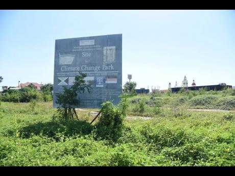 The proposed site for the Climate Change Park in Portmore, St Catherine,  