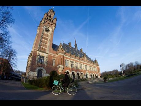 
The Peace Palace, which houses the International Court of Justice, or World Court, is seen in The Hague, Netherlands. 
