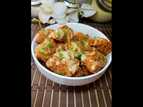 The bang bang chicken is one of the culinary artist’s favourite recipes. 