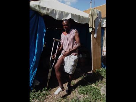 Thirty-seven-year-old Andrae Grant forced to be homeless because of abuse and violence.