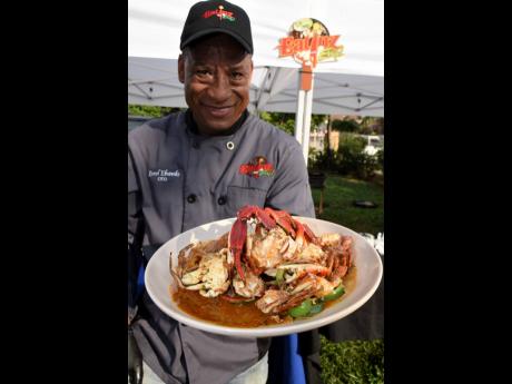 Chef Evrol Ebanks, owner of EATINGZ with Evrol, hosted a recent pop up kitchen in Kingston. 
