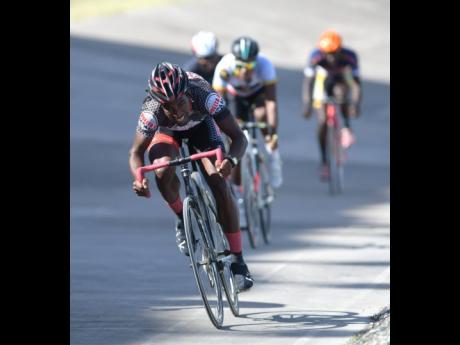 Oshane Williams wins the Elite One and Two tempo race at the Jamaica Cycling Federation Development Meet One held at the National Stadium on Sunday, February 11, 2018. 