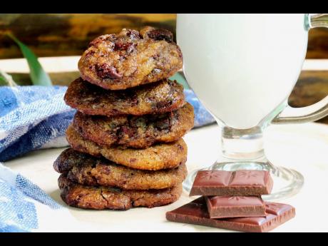 A warm stack of chocolate chip cookies is  a welcome treat.