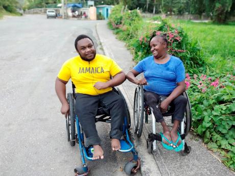 Marcus Banton and Vinnette Green, wheelchair users who complained about the challenges they face when using public transportation and taxis.