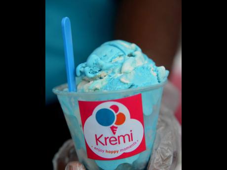 A tup of Kremi ice cream.