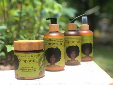 The Zipporah Intense Moisture System is infused with hemp oil and includes a hair butter, shampoo, conditioner and mist. 
