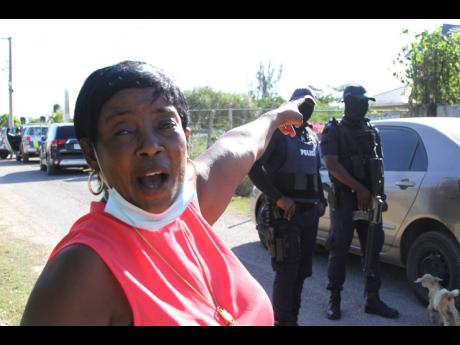 Dorrette Johnson, mother of Nicholas Graham, was among demonstrators on January 26 protesting against his detention.